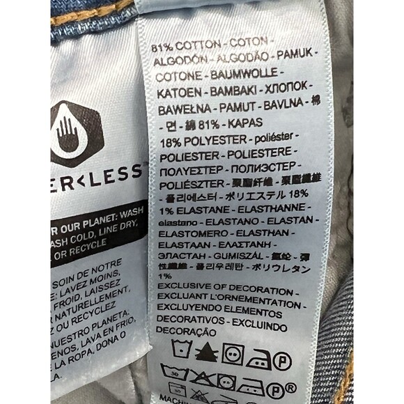 Levi's Women's 721 High Rise Skinny Rare Tag Distressed Stretch Jeans 25 x 30 - Picture 8 of 10